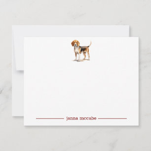 Beagle Personalized Note Cards
