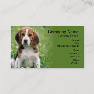 Beagle Pet Sitting Business Card