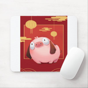Beagle Pig_Pig Lover Mouse Pad