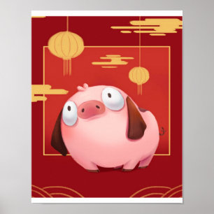 Beagle Pig_Pig Lover Poster