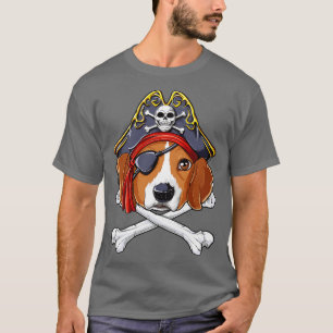 Beagle Pirate for Men Women Boys Girls Kids Dog Lo T-Shirt