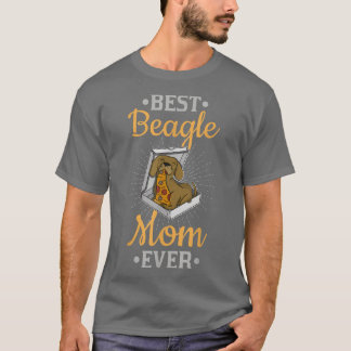Beagle Pizza Walk Dog Owner Lover Puppy175  T-Shirt