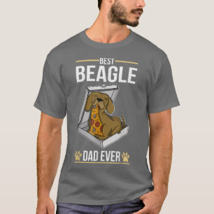 Beagle Pizza Walk Dog Owner Lover Puppy177  T-Shirt