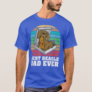 Beagle Pizza Walk Dog Owner Lover Puppy82 T-Shirt