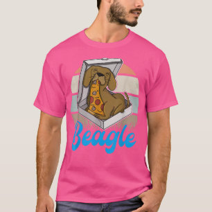 Beagle Pizza Walk Dog Owner Lover Puppy 168  T-Shirt
