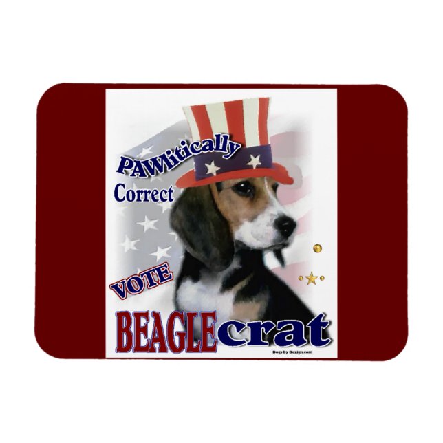 Beagle Political Humor Magnet (Horizontal)