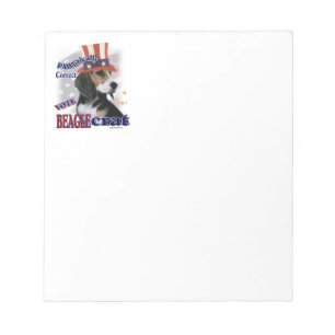 Beagle Political Humour Notepad