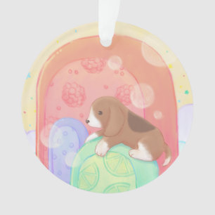 Beagle & Popsicles Ornament