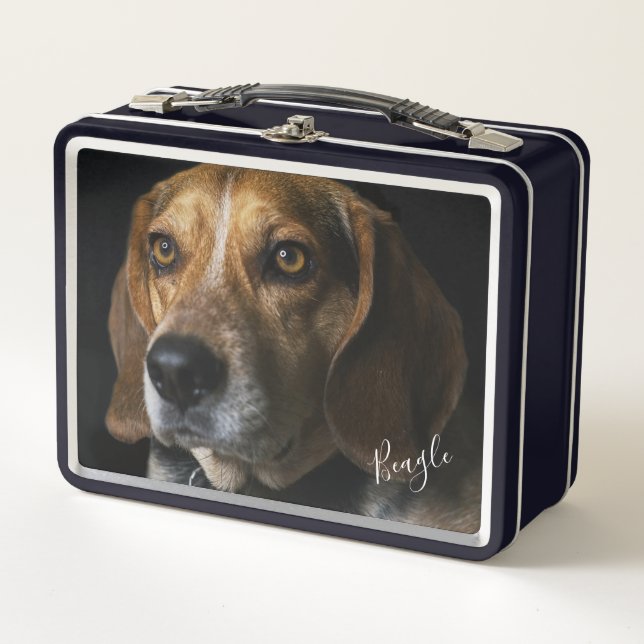 Beagle Portrait  Metal Lunch Box (Front)