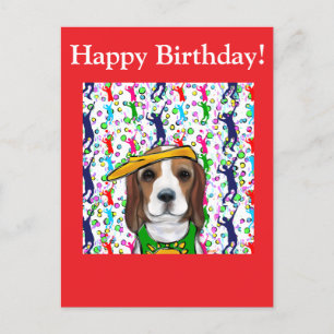 Beagle  postcard