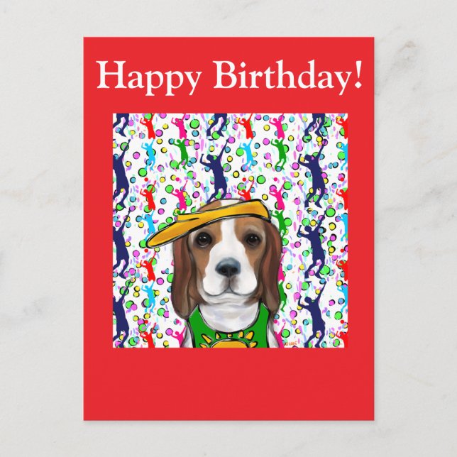 Beagle  postcard (Front)