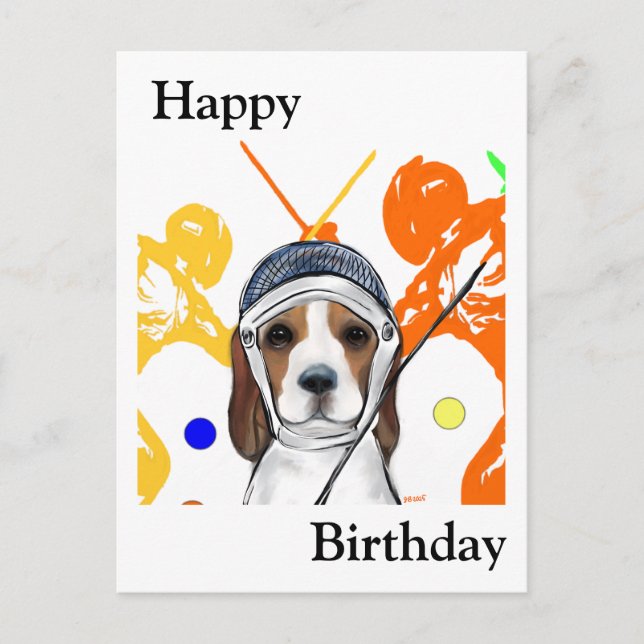 Beagle  postcard (Front)