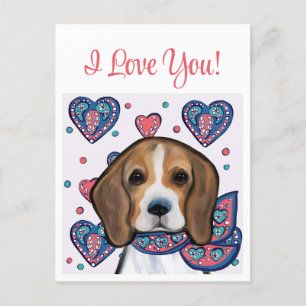 Beagle postcard