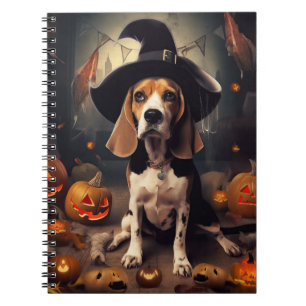Beagle Pumpkins Halloween Scary Notebook