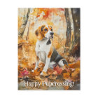 Beagle Pupcrossing - Postcard