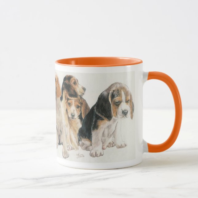 Beagle Puppies Mug (Right)