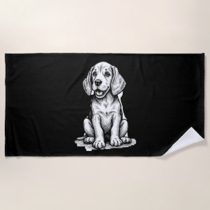 Beagle puppy adorable, family Animal lover Tank To Beach Towel