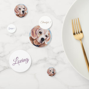 Beagle Puppy Birthday Confetti