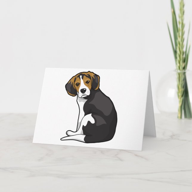Beagle Puppy Card (Front)