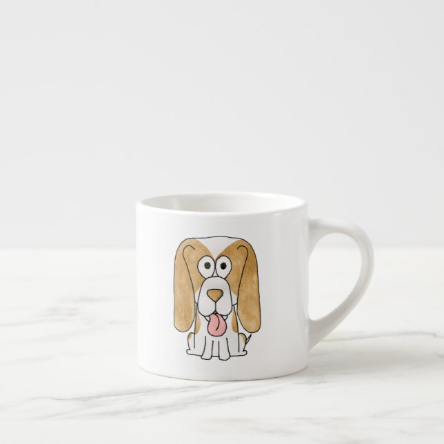 Beagle Puppy Dog. Espresso Cup (Right)