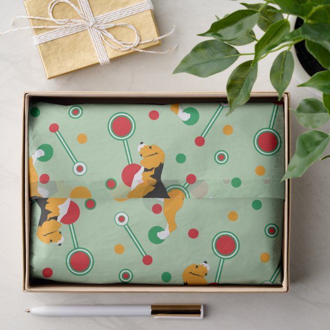 Beagle Retro colours Pattern  Tissue Paper (Gift)