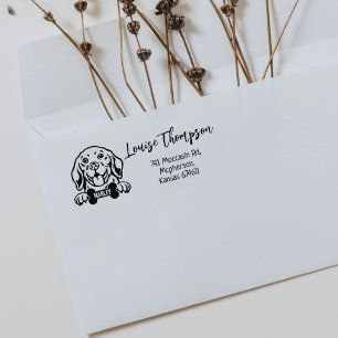 Beagle Return Address, Dog Breed  Rubber Stamp