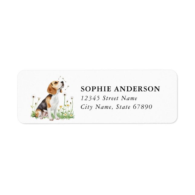 Beagle Return Address Label (Front)