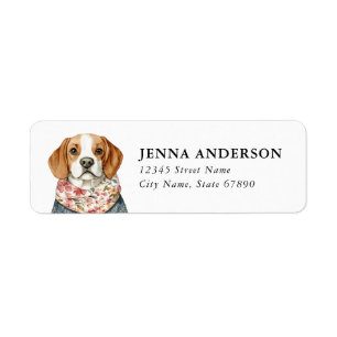 Beagle Return Address Label