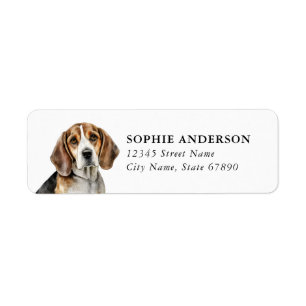 Beagle Return Address Label