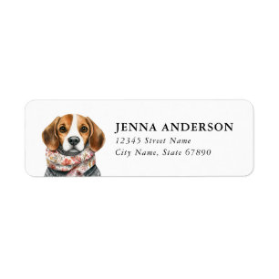 Beagle Return Address Label