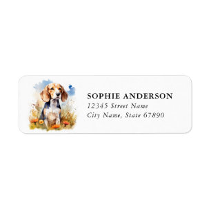 Beagle Return Address Label