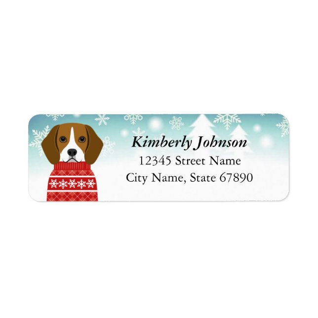 Beagle Return Address Labels (Front)