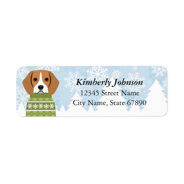 Beagle Return Address Labels (Front)