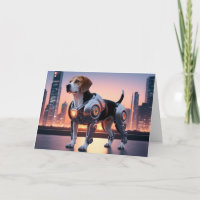 Beagle Robot Card