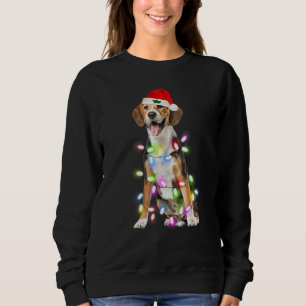 Beagle Santa Christmas Tree Lights Xmas Boys Dog Sweatshirt