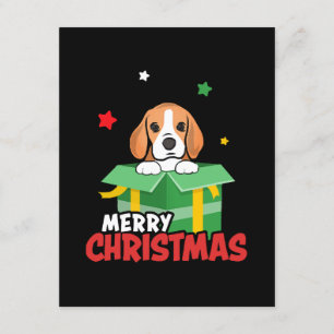 Beagle Santa Dog Lovers Merry Christmas Xmas Enclosure Card