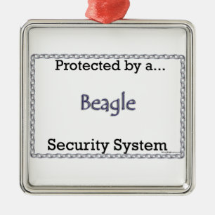 Beagle Security System Metal Tree Decoration
