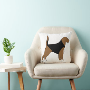 Beagle Silhouette Cushion
