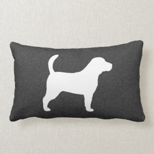 Beagle Silhouette Lumbar Cushion