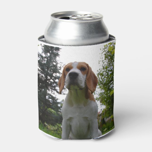 beagle sitting.png can cooler (Can Front)