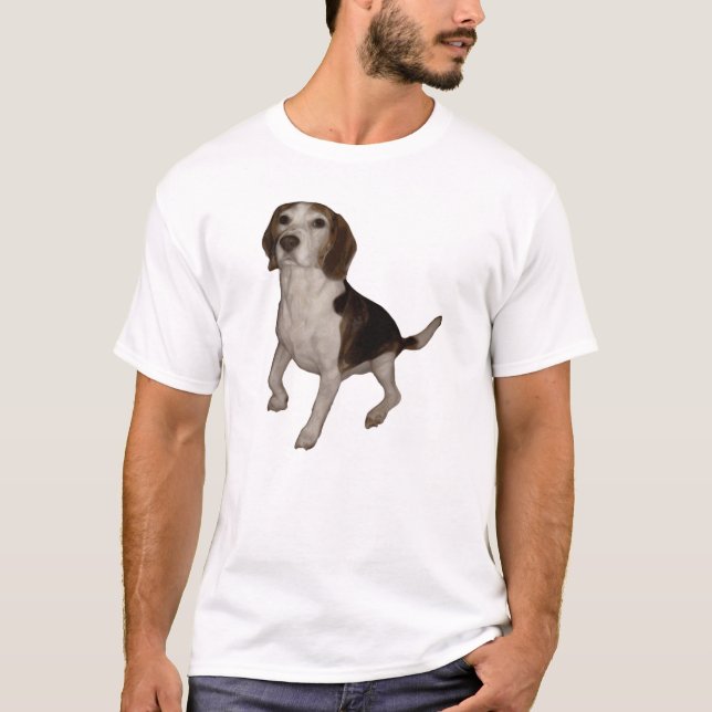 beagle sitting third T-Shirt (Front)