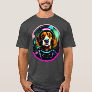 Beagle Space Dog Funny Cosmic Astronaut Puppy T-Shirt