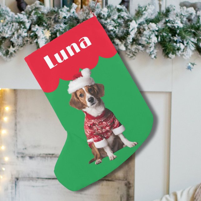 Beagle Spaniel dog gift Christmas pet cute dogs Small Christmas Stocking (Creator Uploaded)