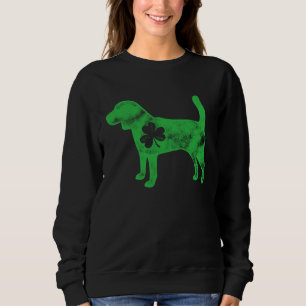Beagle St Patrick s Day Boys Kids Girls Dog  Shamr Sweatshirt