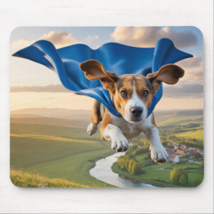 Beagle Superhero Mousepad