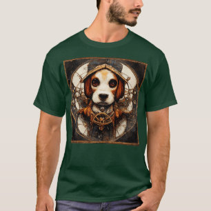 Beagle Surreal Steampunk Artwork Dog Lover T-Shirt