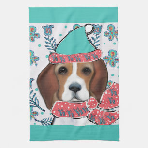 Beagle Tea Towel