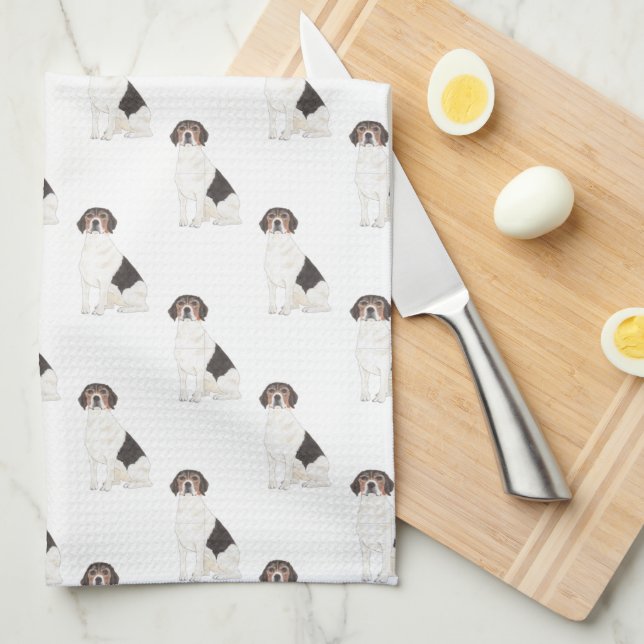 Beagle Tea Towel (Quarter Fold)