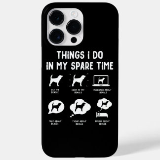 Beagle Things Do Spare Time/ Funny Beagle Case-Mate iPhone 14 Pro Max Case