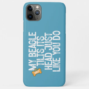 Beagle Tilts Head Funny Quote Dog Dad Case-Mate iPhone Case